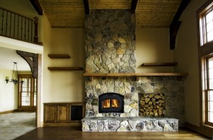 Northwest Lodge Fireplace, new construction Sherwood Or