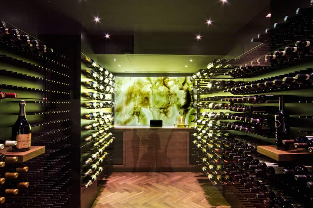 contemporary wine cellar