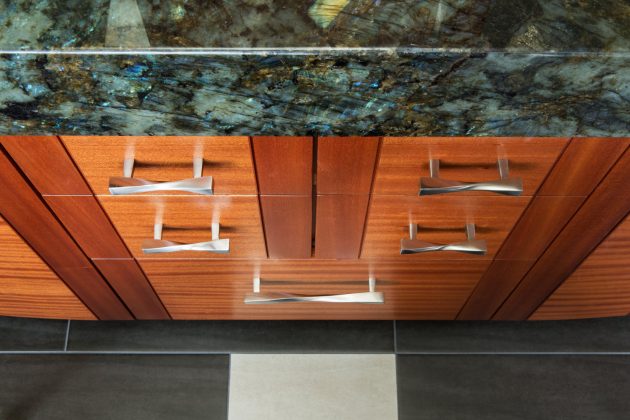 Cedar Mills Master Bathroom Sapele Cabinets Design
