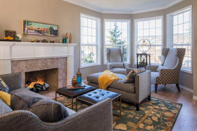 Forest Heights Vista Living Room Fireplace Design