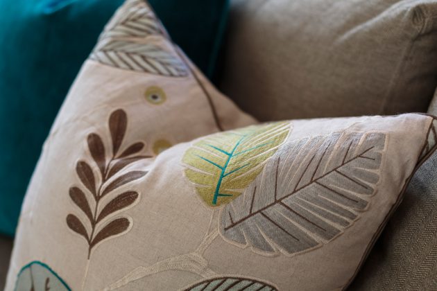 Sylvan Heights Bungalow Custom Pattern Pillow