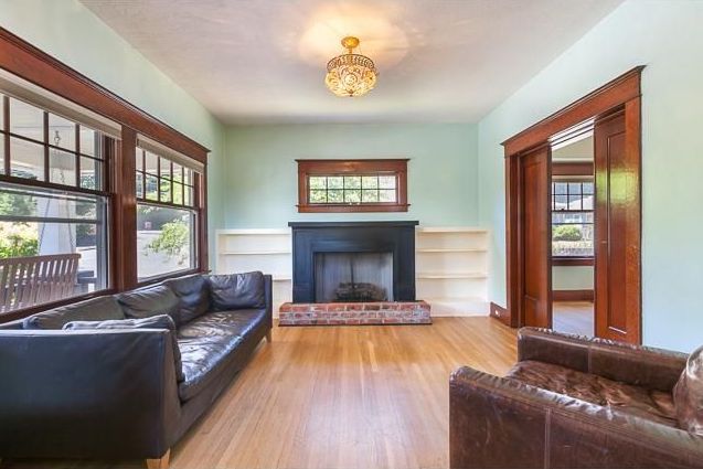 Portland Foursquare Living Room