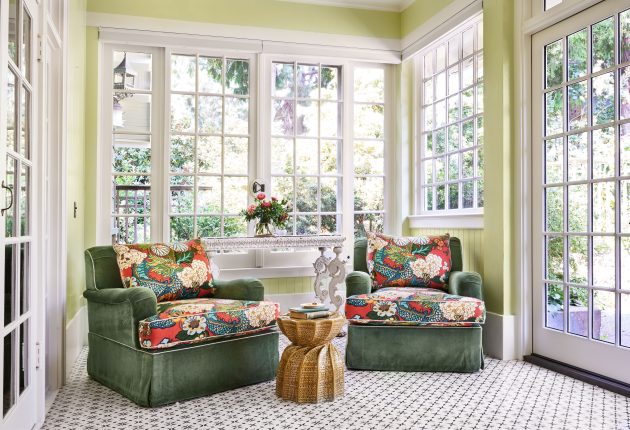 Sun Room custom chairs Mount Tabor Historical home